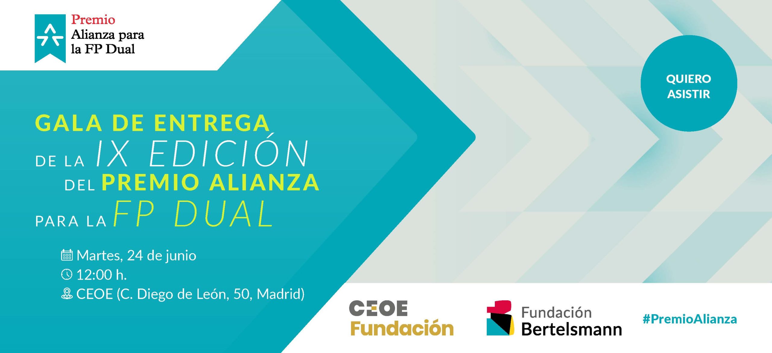 Gala de entrega de la IX edición del Premio Alianza para la FP Dual