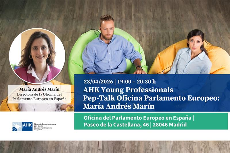 AHK Young Professionals | Pep-Talk con María Andrés Marín, directora de la Oficina del Parlamento Europeo en España