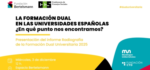 Fundación Bertelsmann | Presentación del informe Radiografía de la Formación Dual Universitaria 2025