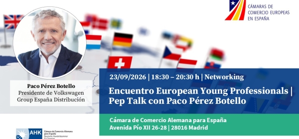 Encuentro de Young Professionals de las Cámaras Europeas | Pep-Talk con Francisco Pérez Botello | Presidente de Volkswagen Group España Distribución