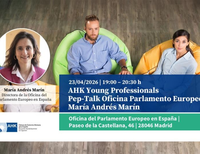 AHK Young Professionals | Pep-Talk con María Andrés Marín, directora de la Oficina del Parlamento Europeo en España