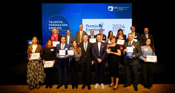 La Cámara Alemana entrega este año su Premio Excelencia a HARIBO, CT Ingenieros, BENTELER y Makro, con el eje temático 'Talento. Formación. Empleo' como marco