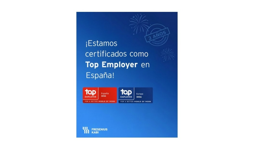 Fresenius Kabi reconocida como Top Employer en España por segundo año consecutivo